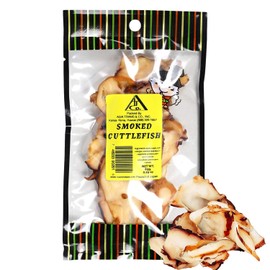 Asia Trans Smoked & Dried Cuttlefish Tako - Hawaiian Seafood Jerky - Low-Fat, Low-Calorie Snack (2.25 oz)