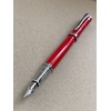 Rhapsody Luxury 3035 Executive Steel Fountain Pen in RED Ink