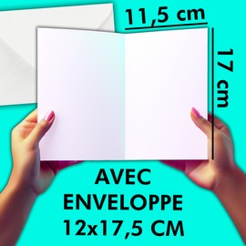 AFIE 69-8105 Happy Birthday Card with Envelope 12 x 17.5 cm - Illustration Little Dog Cute Puppy with Pink Beret Basque Hat - Real Neon Inks - Created and Made in France