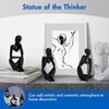 PZJFH Nordic Thinker Statue, 3Pcs Resin Thinker Statue Thinker Figurine