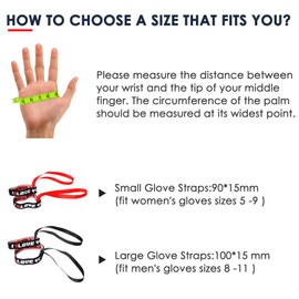 XMJY Upgraded Glove Leash, 1 Pair Narrow Wrist Leash for Gloves, Comforty Glove Tether for Adults, Winter Ski Glove Leash Wrist Strap Mitten Leash, Men‘ Size 8-11