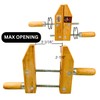 GRIPPICLAMP Heavy-duty 6" (15.2 cm) Wooden Clamp | Adjustable Handscrew