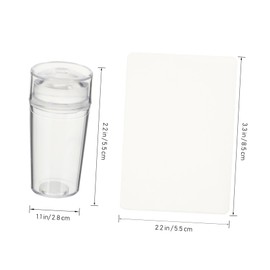 Minkissy Nail Art Tools for Manicure Stamp Set with Scraper Nail Art Stamper Kit Elastic