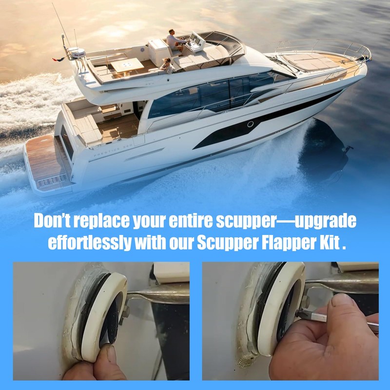 Boat Scupper Flapper Replacement for FSRK-3-DP TH Mar-ine Boat Scupper