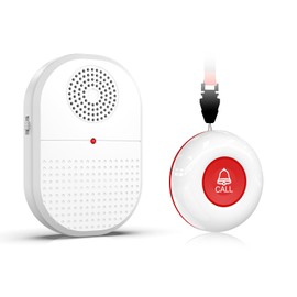 CallToU Wireless Caregiver Pager Call Button Life Medical Alert Systems for Seniors at Home Disabled, Patient Elderly Monitorig Nurse Call Bell Help System Calling Vibration Pagers (3)