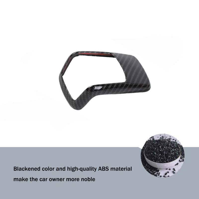 CheroCar Carbon Fiber Gear Shift Knob Cover Trim Decorative For