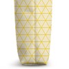 Cute Ditsy Geometric Triangle Pattern Pastel Yellow Tote Bag