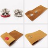 100 Set Snap Button Colorful Brass Prong Press Stud Sewing