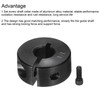 sourcing map Shaft Collar 1/4" Bore Single Split Carbon Steel