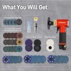 3inch Air Sander Angle Grinder with Roll Lock Wheel Set,