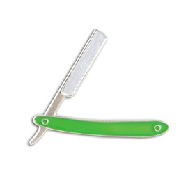 MD Straight Razor Lapel Pin (Green)