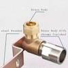 OMOTOOL Concealed Shower Faucet Wall Bracket Positioner Connector 15mmx1/2'' for