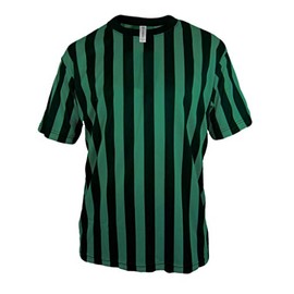 Mato & Hash Crewneck Referee Shirt |Ref Shirts for Officials and Staff | Referee Costume Black/Green