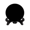 Marsrut Black Obsidian Scrying Mirror, Natural Obsidian Circle Disc with