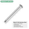 M METERXITY 10-Pack Single Hole Clevis Pins, M8 x 80mm