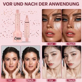 Faux Freckles Stamp, Sommersprossen Stift, Freckles Pen, Sommersprossens Stempel Wasserfest, Realistisches natürliches Sommersprossen mit Spezialschwamm für alle Hauttöne (Tief)