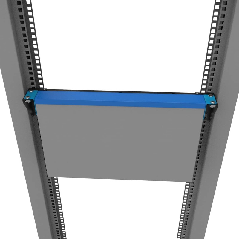 QiaoYoubang 1U Vertical Wall Mount Rack - Foldable Patch Panel