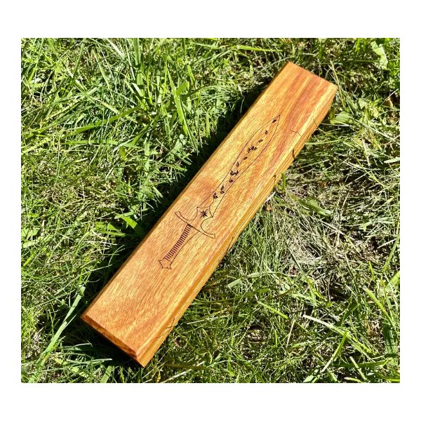 Elven Tree Gaming Canary Wood Short Sword Dice Sheath Handmade