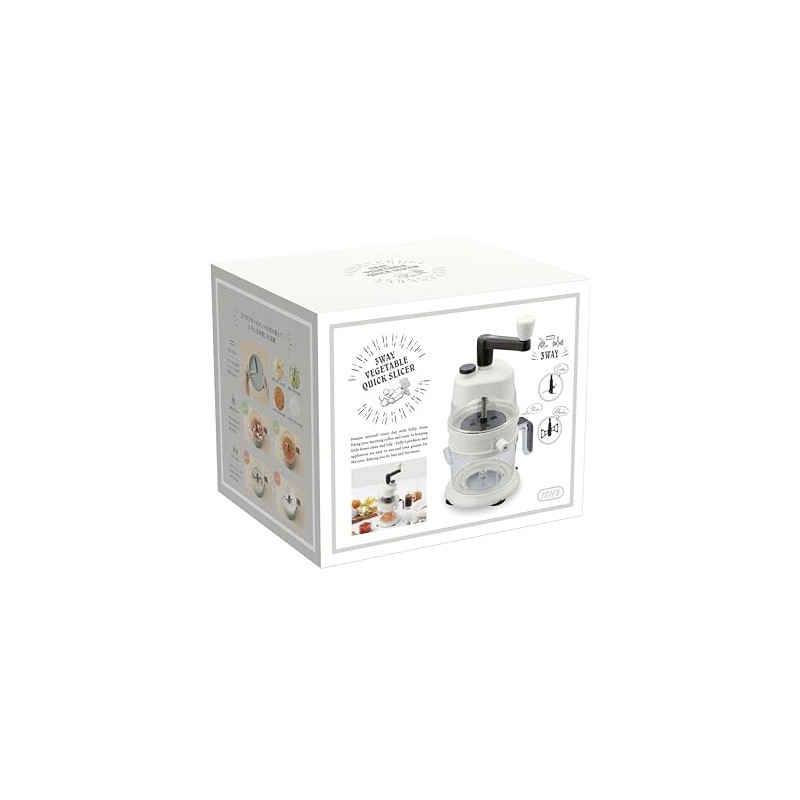 Toffy K-HC4 3-Way Vegetable Quick Slicer K-HC4 Slicer/Cutter/Blender (Flatty/Shred/Julienne/Chopping/Whisking/Mixing) K-HC4