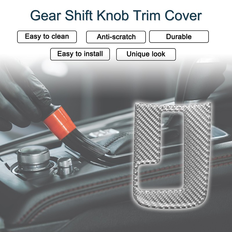 X AUTOHAUX ABS Gear Shift Knob Button Cover for Subaru