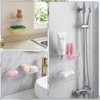 1PCS Soap Dish for Shower Wall, Shower Soap Holder Self