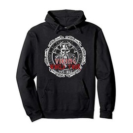 Viking World Tour with Backprint Nordic Viking Warrior Pullover Hoodie