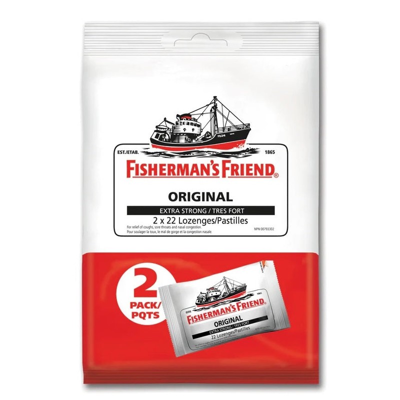 Fisherman's Friend Original Extra Strong Lozenges, 2 x 22 Lozenges