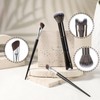 Kifmurase 3Pcs Nose Contour Brushes Kit, 2-In-1 U-Shaped Brush &