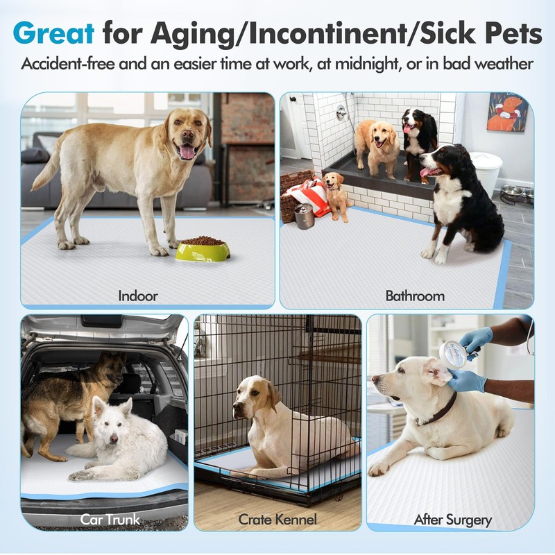 Gimars XXXXL 36"x36" Thicken Heavy Absorbency Dog Pad Extra Large-