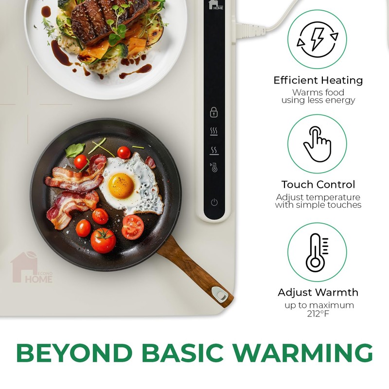 EconoHome Food Warming Mat - Electric Food Warmer - Fast
