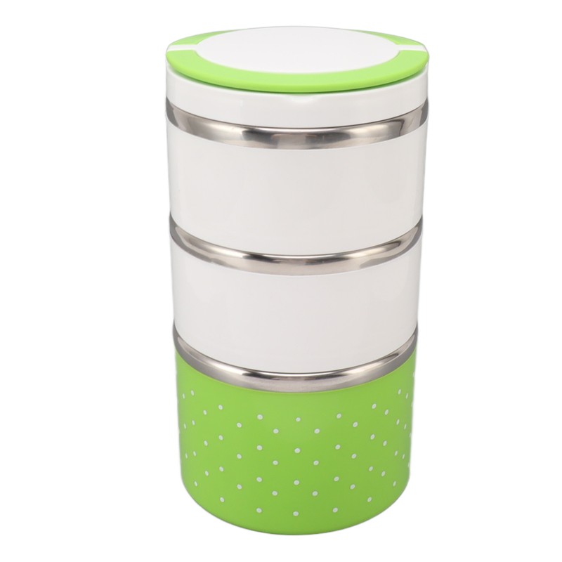 Stackable Stainless Steel Thermal Lunch Container Leakage Proof Retain Freshness