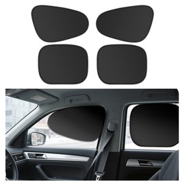 7F Car Shades for Side Window, 4 PCS Static Film Adsorption Driver Window Sun Shade,100% Blackout, UV Isolation, Suitable for Family and Daily Travel