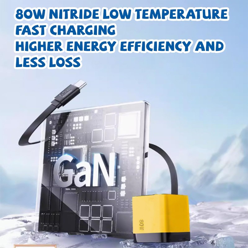 3 in 1 Gan Charger,Scalable 80w Max Fast Charger Module