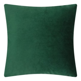 JWH Decorative Pillow Covers 18x18 Green Cozy Soft Velvet Square Throw Pillow Cases for Sofa Couch Bed Home Decor
