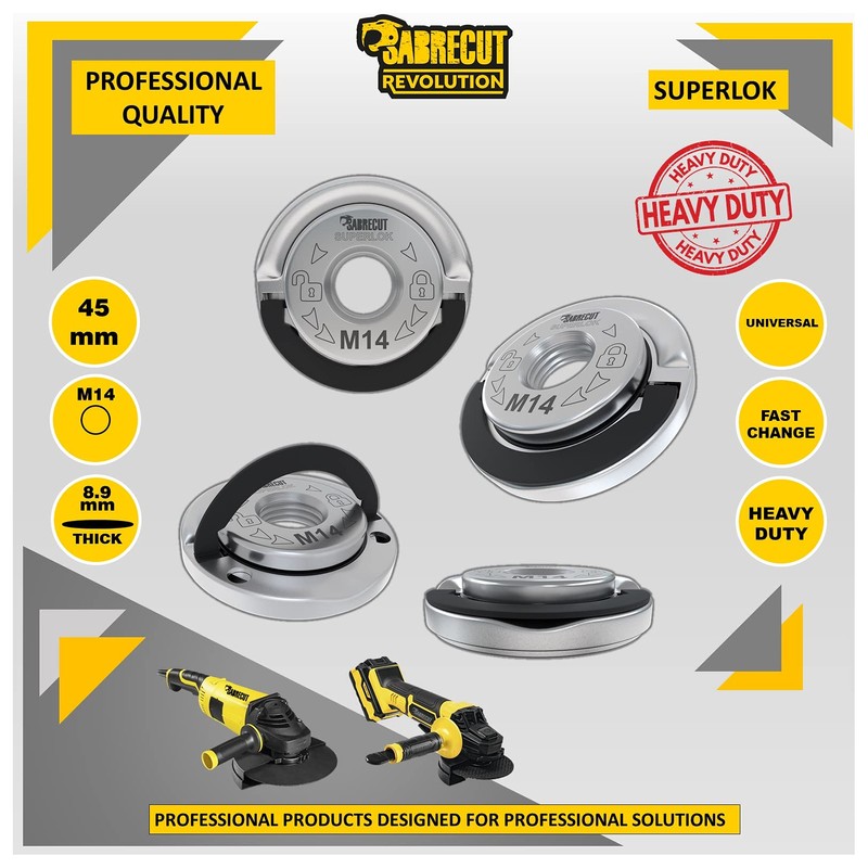 1 x SabreCut GRNSCB 45mm M14 Quick Change Heavy Duty