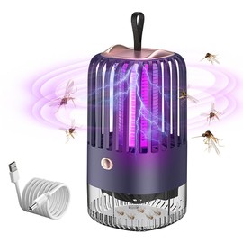 HOVCEH Insektenvernichter Elektrisch, 3 IN 1 Elektrisch Mückenlampe, Insektenvernichter, Mückenfalle Elektrisch, USB Insektenschutzmittel Moskito Killer UV Lampe für Mücken, Spinnen, Kakerlaken