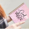 GDJIEGBC Bible Pink Christian Notebook,God is Within Her She Will