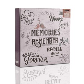 Arpan Photo Album Slip In Case Memo Photograph For 200 x 4 x 6 Inch / 10x15 cm Picture (Purple)