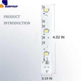 SURPOUF WR55X26671 Light Board LED Fits for GE Refrigerators Replace 4468532 AP6035586 PS11767930 EAP11767930