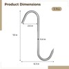 OMISTAR 5 PCS Heavy Duty Meat Hooks, 10 in Stainless