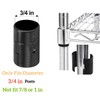 12 Pairs Wire Shelving Shelf Lock Clips for 3/4 Inch