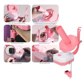 Yarn Winder, Electric Yarn Ball Winder for Crocheting, Save Time and Effort, Yarn Spinner with USB Interface, Yarn Winder Wool, The Helper for Knitting Enthusiast