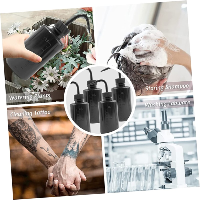 Outanaya 4Pcs Squeeze Water Bottle for Eyelash Extensions Jam Storage