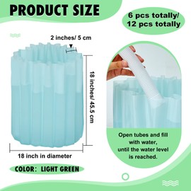 Geetery 12 Pcs Gardener Insulating Plant Protector Early Season Plant Protector Wall of Water Tomato Gardening for Antifrost Cold Weather