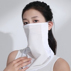 KC certified silk UV protection face sunshade sports golf mountaineering bicycle mesh mask fishing running 3ea