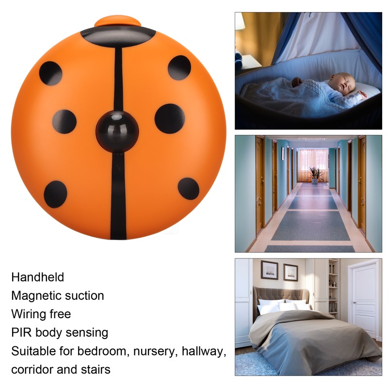 Motion Sensor Night Light Coccinella Septempunctata LED Night Light for