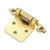 Home Expert 20 Pack (10 Pairs) Gold Cabinet Hinges for