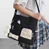 Women's Fashion Cute Shoulder Bag Trendy Contrast Color Messenger Bag