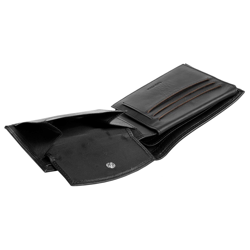 BAGAN Genuine Leather Black Men's Wallet - 020880