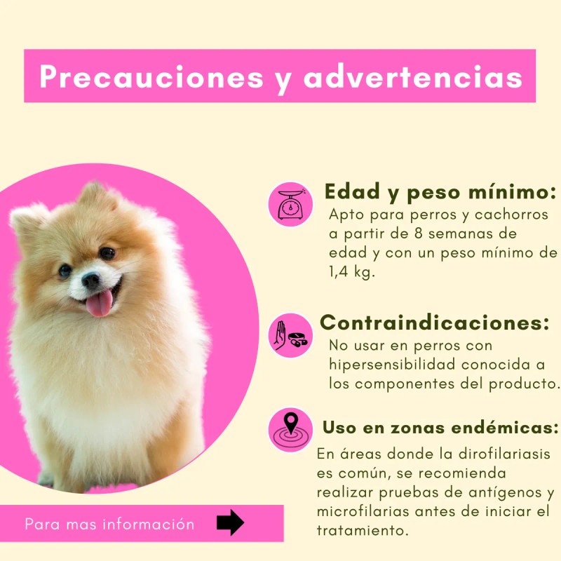 Pastilla Contra Pulgas Y Garrapatas En Perros 2.8 A 5.5kg